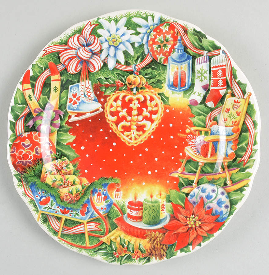 Collection de Noel 2021 Collector Plate by Faiencerie De Gien-1