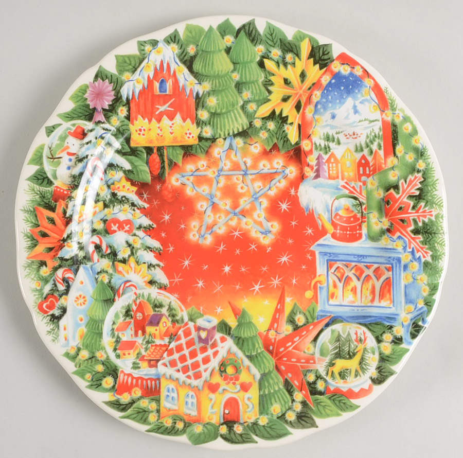 Collection de Noel 2022 Collector Plate by Faiencerie De Gien-1