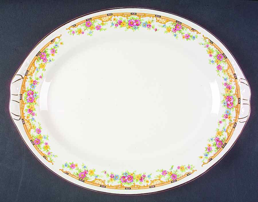 GRG4 13" Oval Serving Platter by Georgian China-1