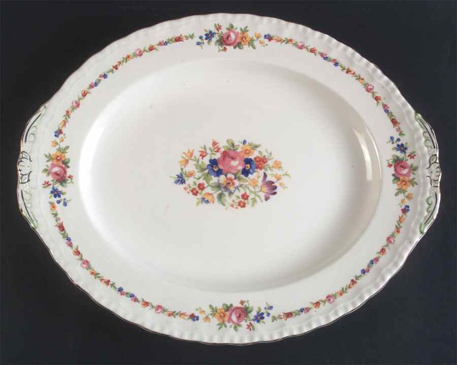 Raeburne 16" Oval Serving Platter by Grindley-1