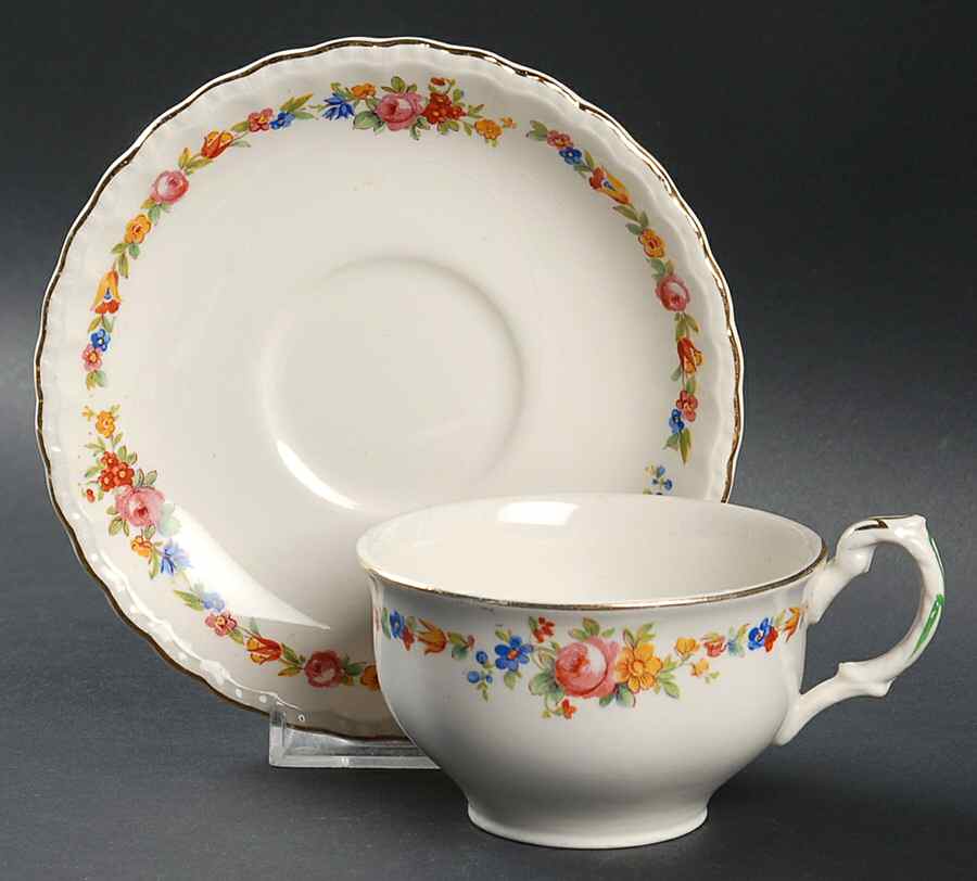 Raeburne Flat Cup & Saucer Set by Grindley-1