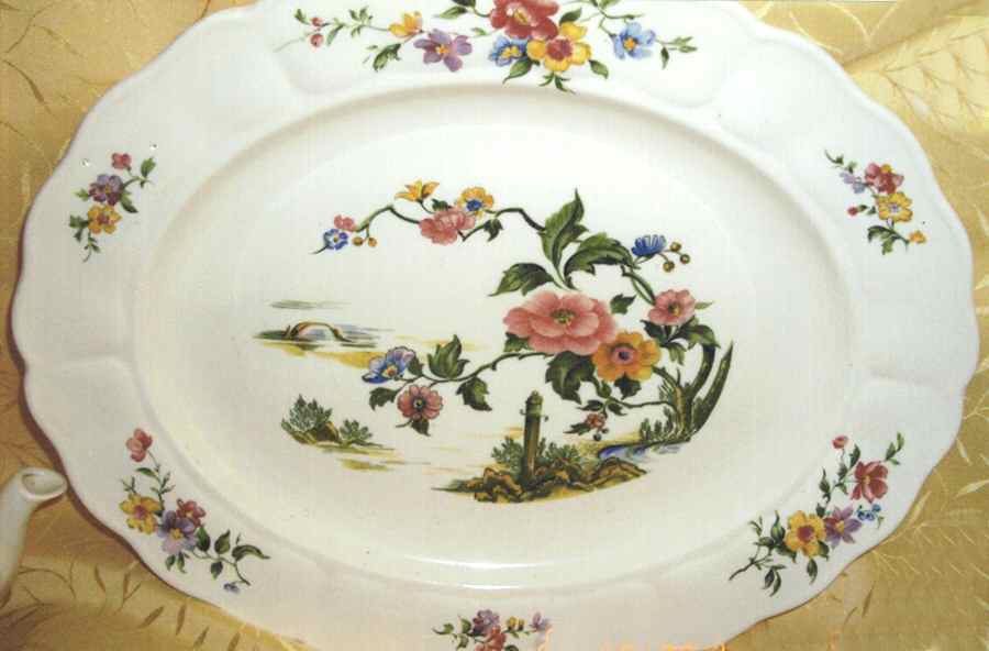 Springfield 16" Oval Serving Platter by Grindley-1