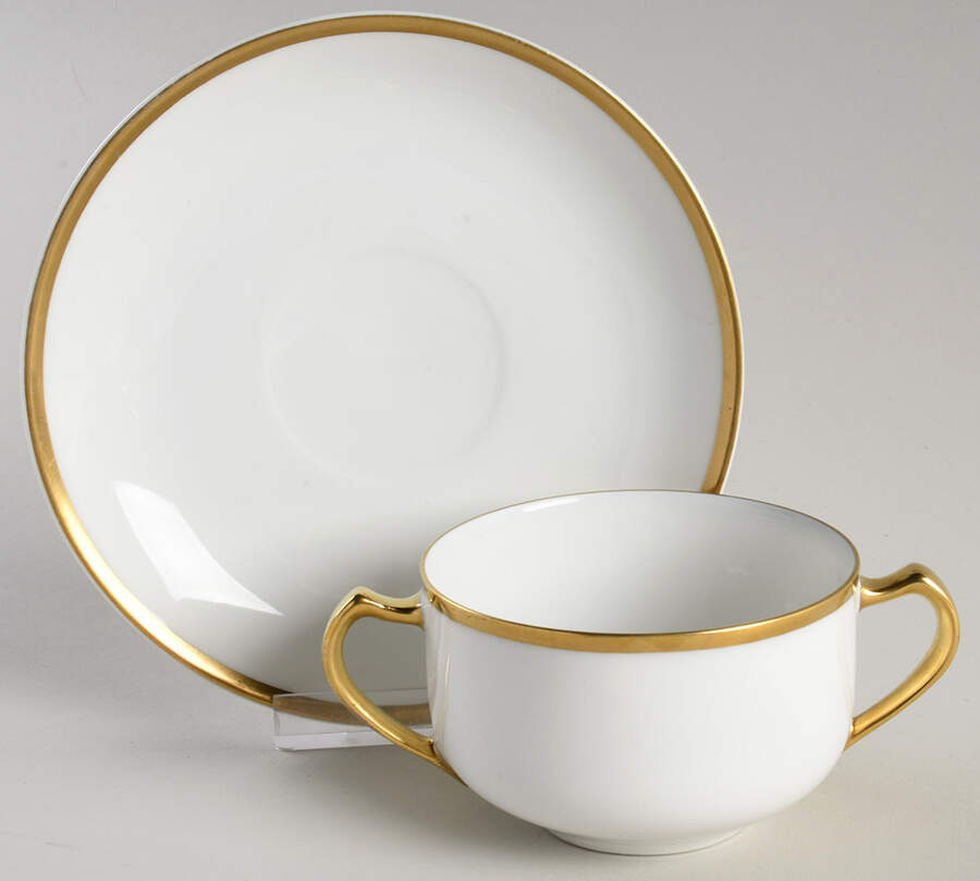 GUE274 Bouillon Cup & Saucer by WM Guerin-1