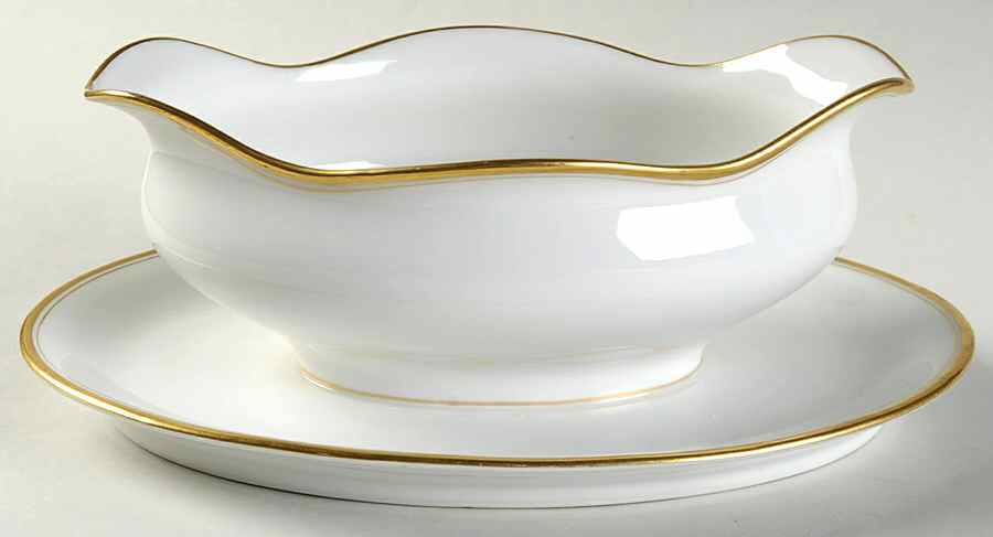 GUE274 Gravy Boat with Attached Underplate by WM Guerin-1