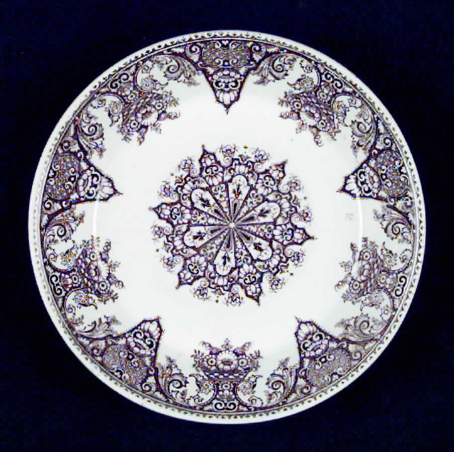 Milan Brown Saucer by Grindley-1