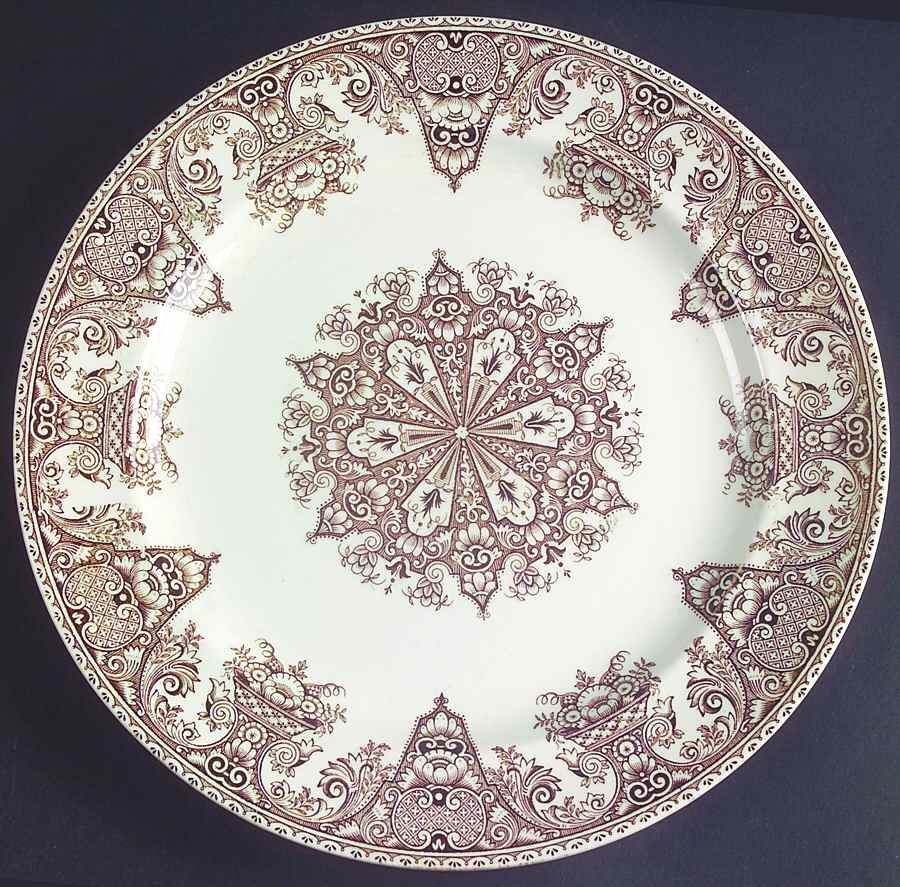 Milan Brown Dinner Plate by Grindley-1
