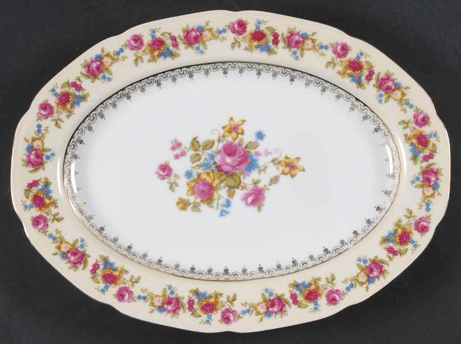 Hostess 12" Oval Serving Platter by Gold Castle-1