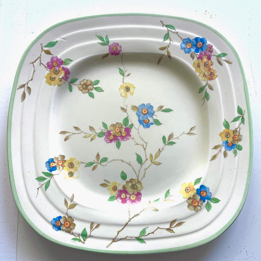 The Caprice Square Salad Plate by Grindley-1
