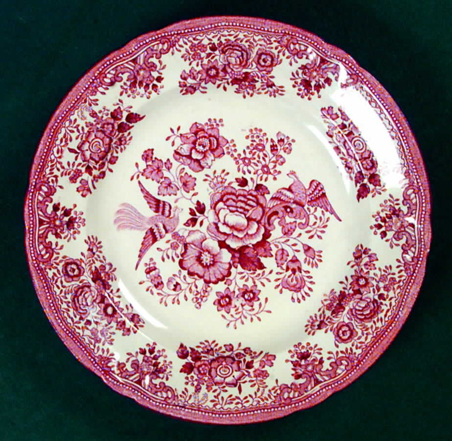 Fasan Red Salad Plate by Gustavsberg-1