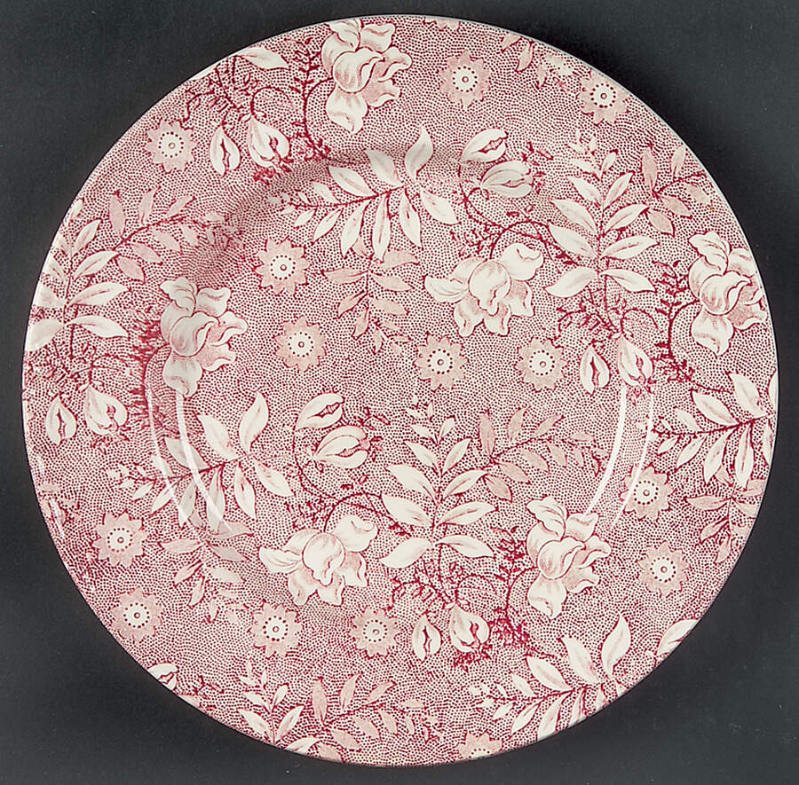 Velvet Red Dessert/Pie Plate by Grindley-1