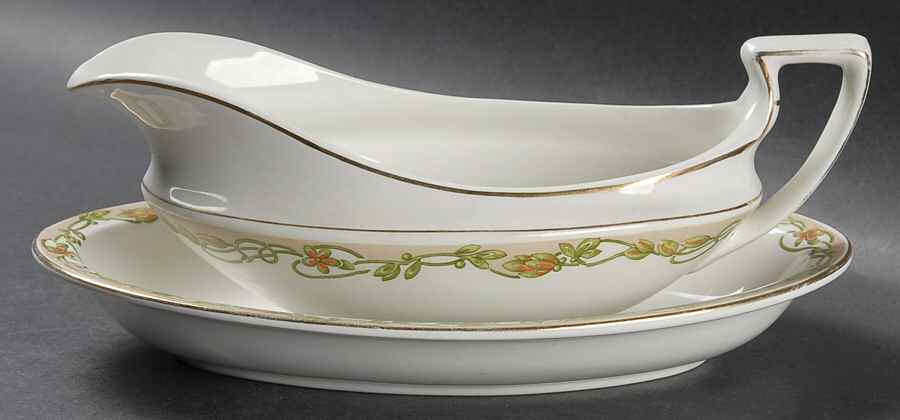 GRI153 Gravy Boat & Underplate by Grindley-1