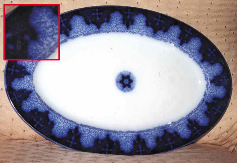 Persian Moss Gold 14" Oval Serving Platter by Utzschneider-1