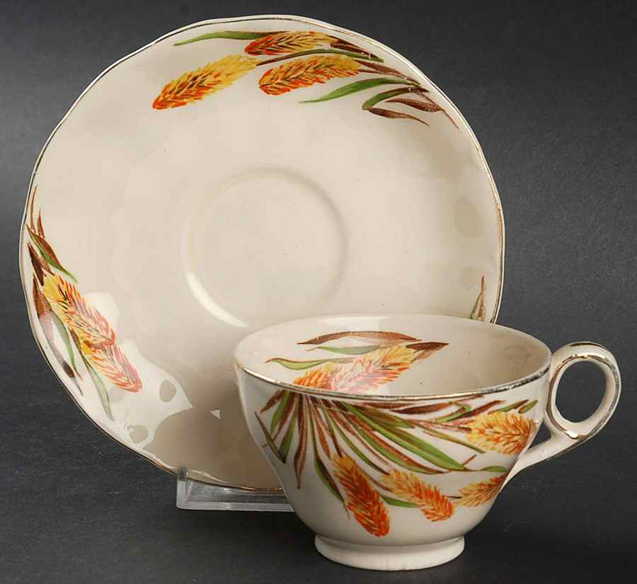 GRI207 Footed Cup & Saucer Set by Grindley-1