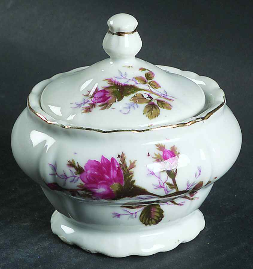 GRJ1 Mini Sugar Bowl & Lid by Green China (Japan)-1