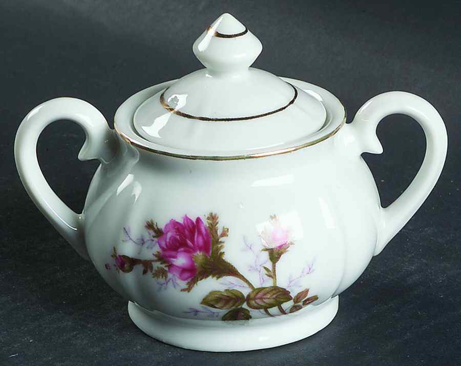 GRJ1 Mini Sugar Bowl & Lid by Green China (Japan)-1