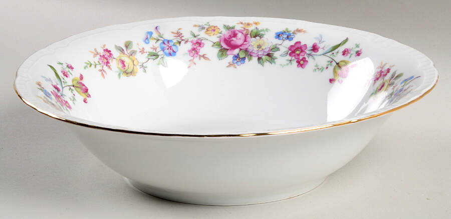 Bouquet 9" Round Vegetable Bowl by Gebruder Benedikt-1