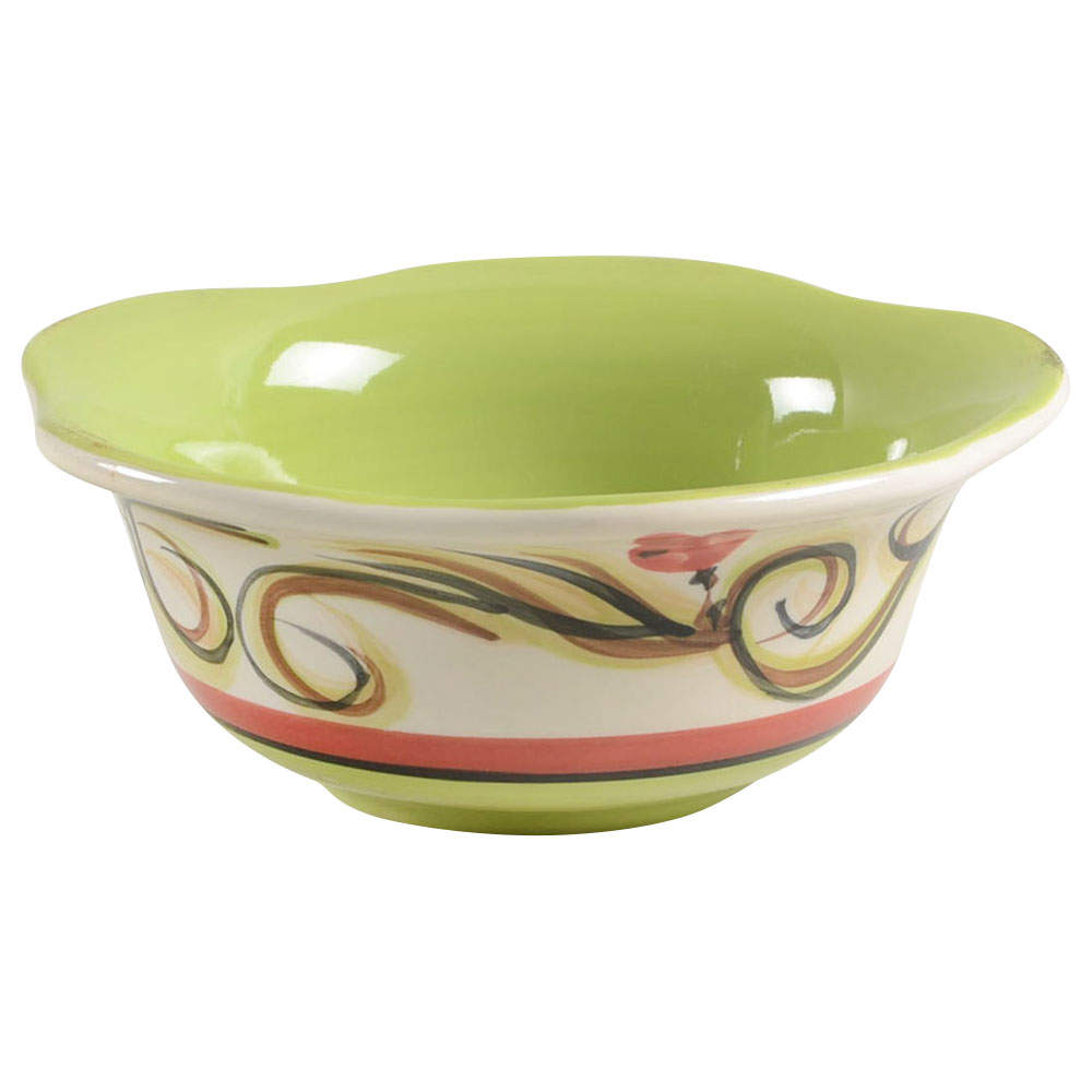 Honeysuckle Scalloped Bowl by Gail Pittman-1