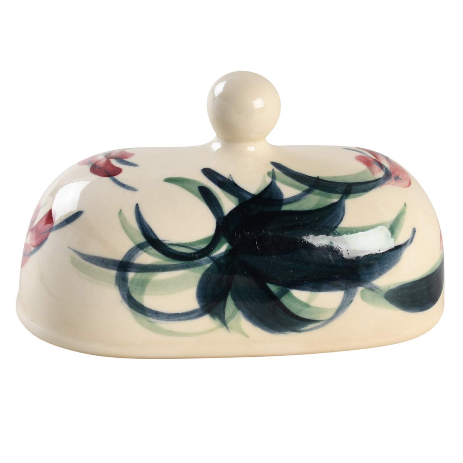 Grapevine Green Lid for 1/4 Lb Butter by Gail Pittman-1
