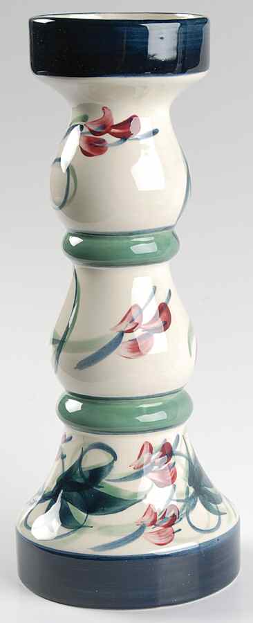 Grapevine Green 12" Pillar Candleholder by Gail Pittman-1