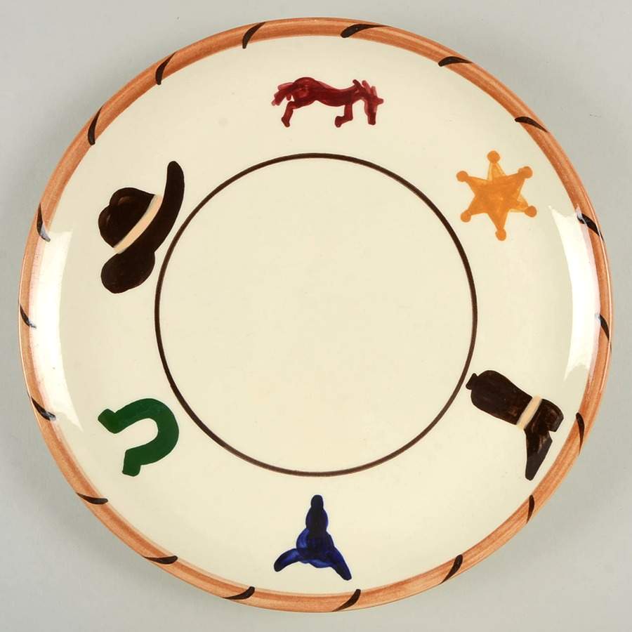 Cowboy Dinner Plate by Gaetano-1