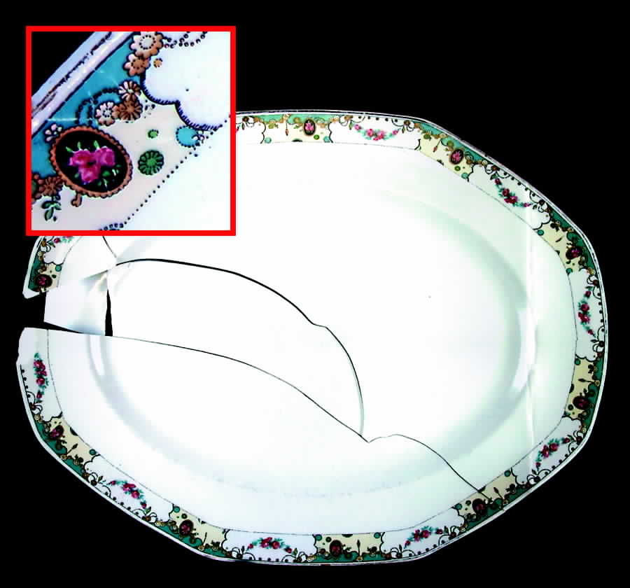 GRI149 16" Oval Serving Platter by Grindley-1