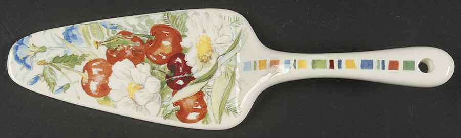 Cherry Solid Ceramic Pie/Cake Server by Faiencerie De Gien-1
