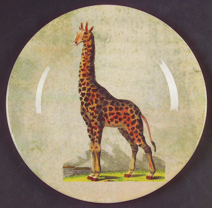Kenya Salad/Dessert Plate by Faiencerie De Gien-1