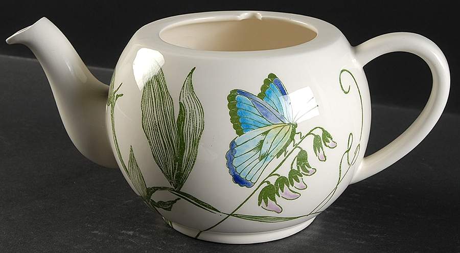 Libellules Teapot No Lid by Faiencerie De Gien-1