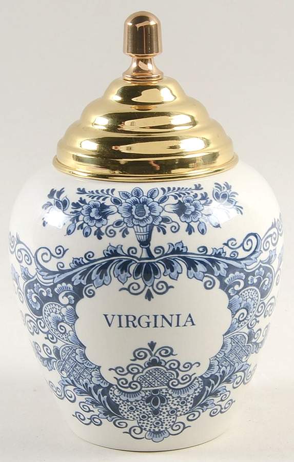 Blue Delft Tea Caddy & Lid by Royal Goedewaagen-1