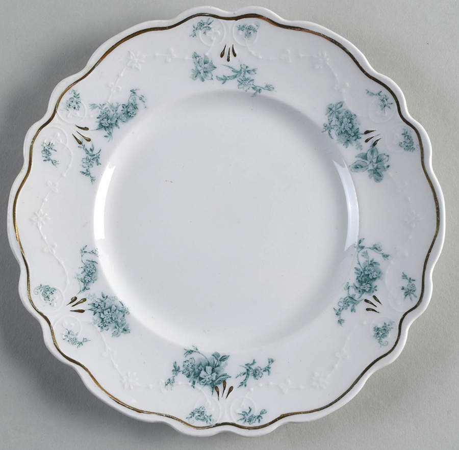 Teresa Bluegreen Dessert/Pie Plate by Grindley-1