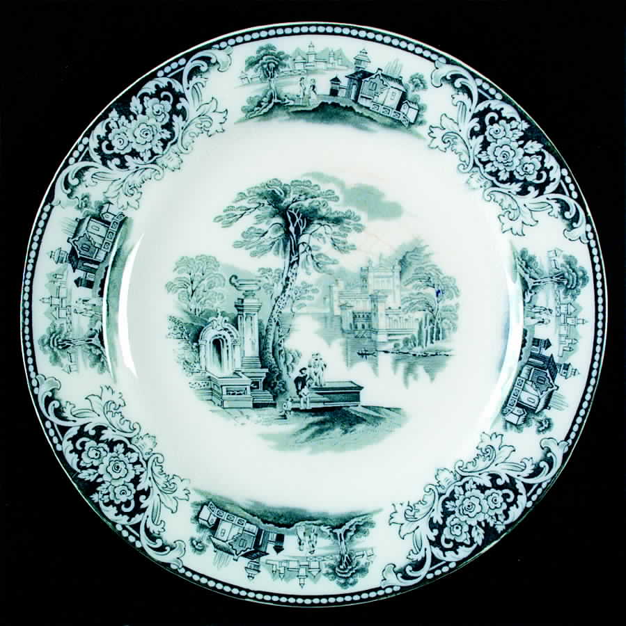 Shanghai Green Dinner Plate by Grindley-1