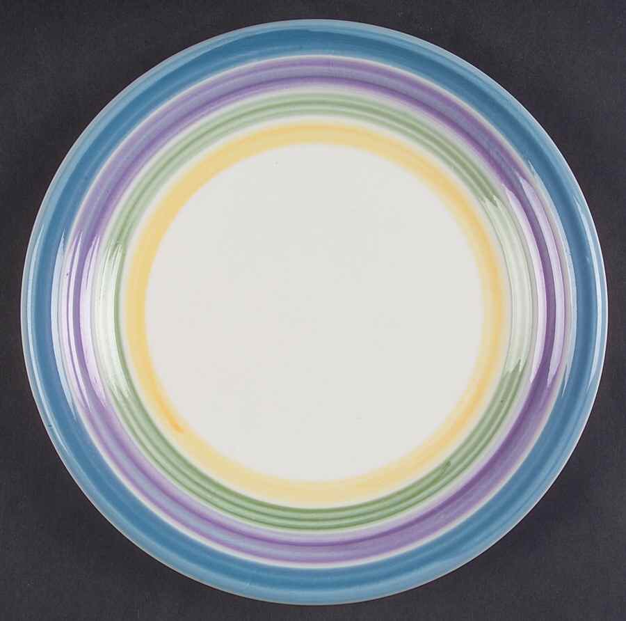Candy Stripe Salad/Dessert Plate by Gibson Designs-1