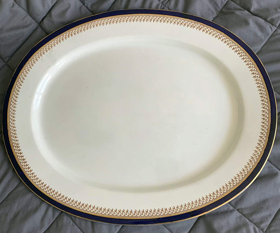 4299 20" Oval Serving Platter by George Grainger & Co-1