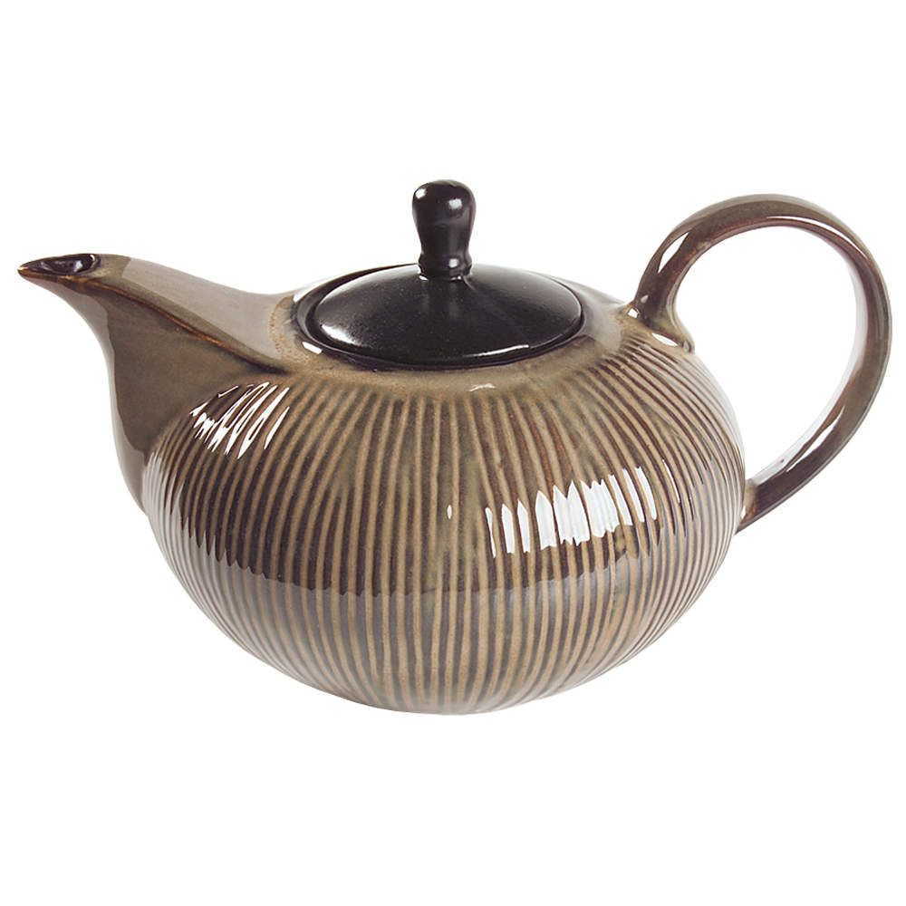 South Seas Brown Teapot & Lid by Gibson Designs-1