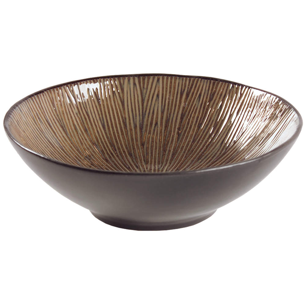 South Seas Brown Soup/Cereal Bowl by Gibson Designs-1