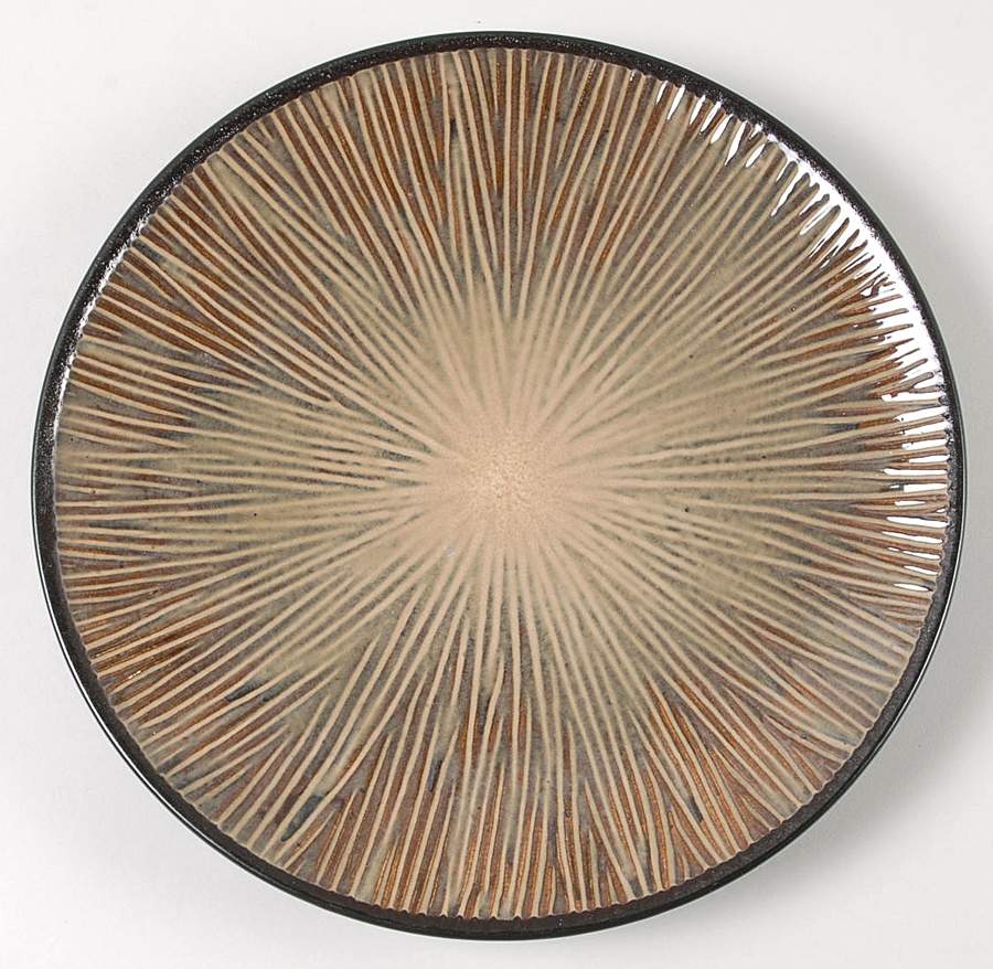 South Seas Brown Salad Plate by Gibson Designs-1