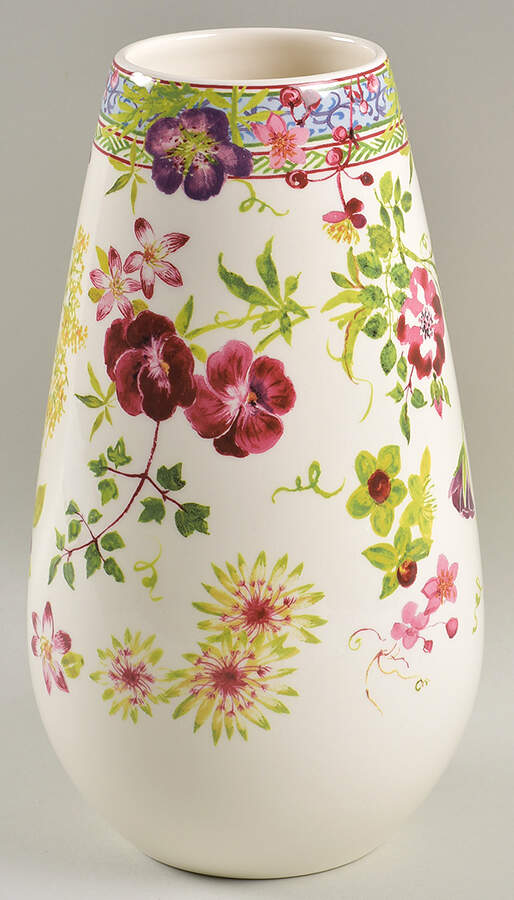 Millefleurs 10" Vase by Faiencerie De Gien-1