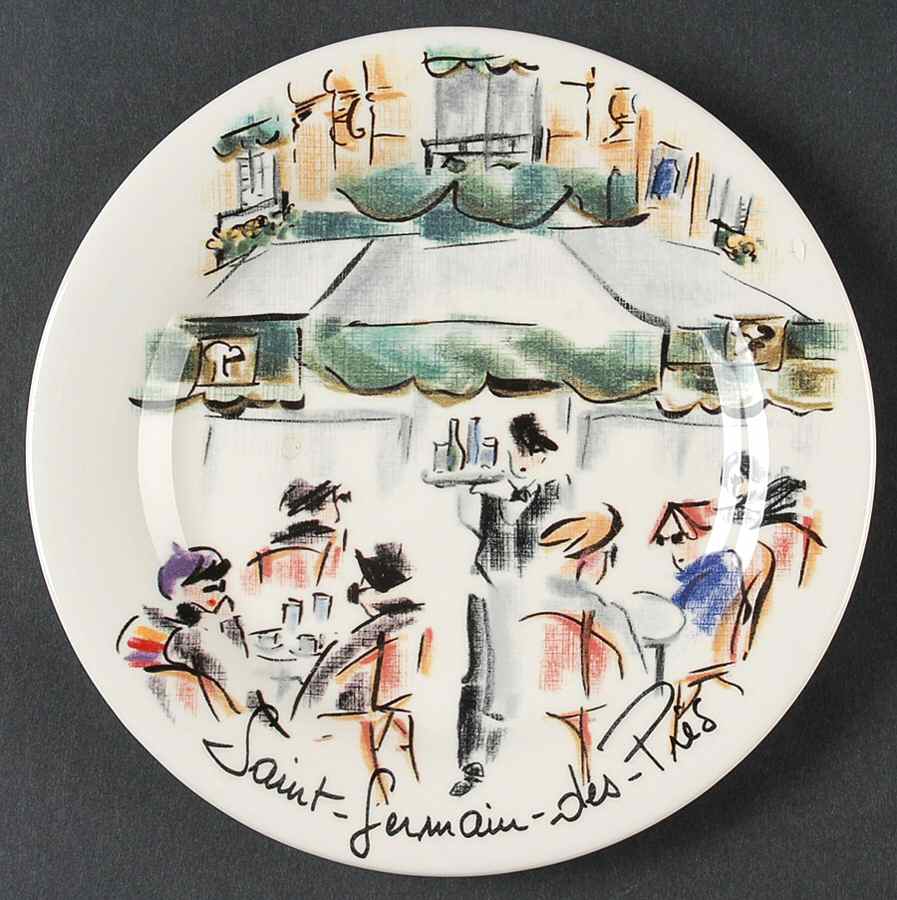 Joli Paris Bread & Butter Plate by Faiencerie De Gien-1