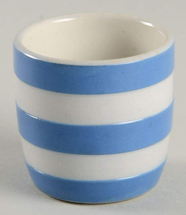 Cornish Blue White (Shield and TG Green) Single Egg Cup by T G Green (England)-1