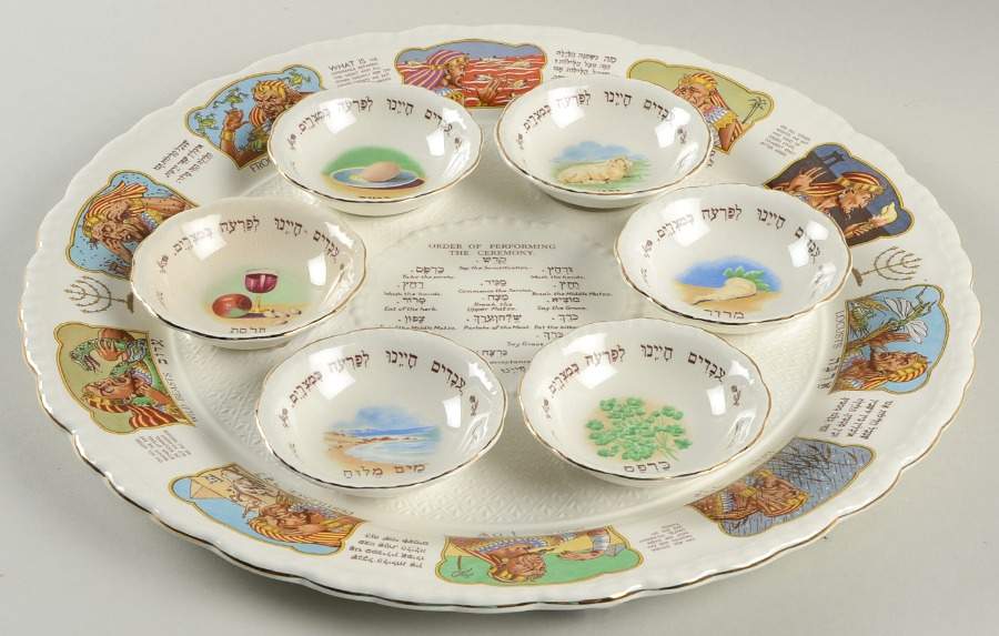 Sederdish Seder Plate/Bowls Set by Grindley-1