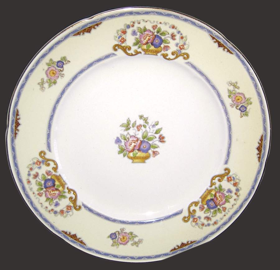 Valois (Gold Trim) Bread & Butter Plate by Grindley-1