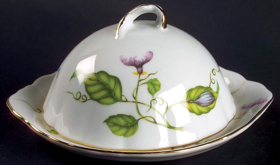 Jardin Round Covered Butter by Godinger-1