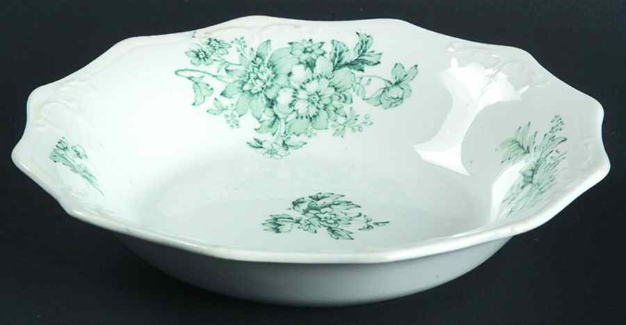 Chatsworth Blue Green (No Gold) Fruit/Dessert (Sauce) Bowl by Grindley-1