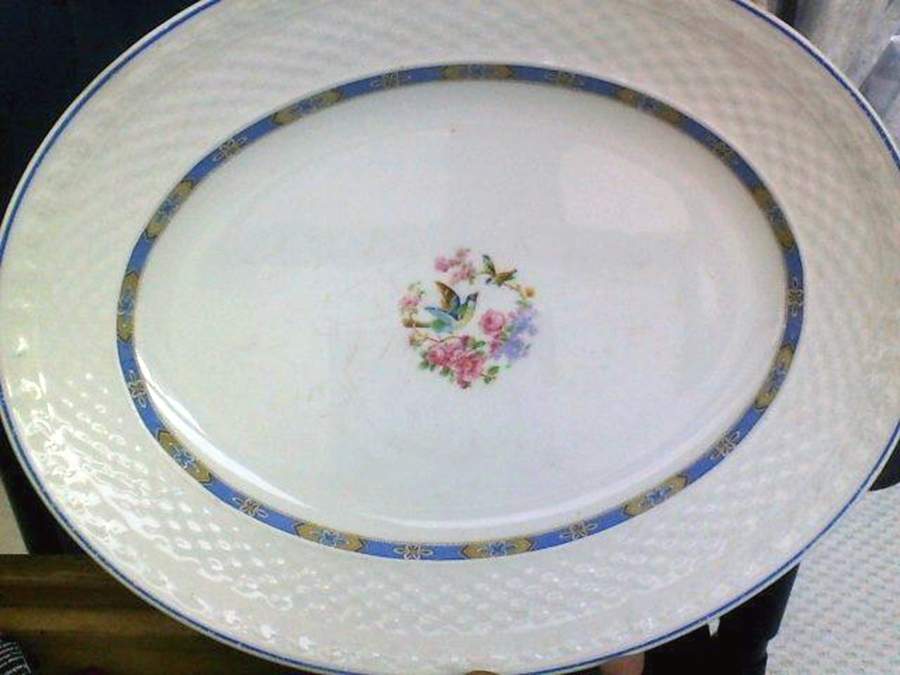 GRI165 14" Oval Serving Platter by Grindley-1