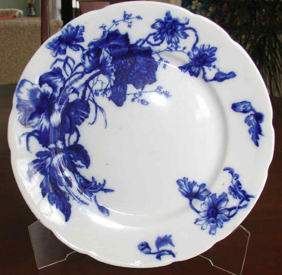 Poppy Blue Dinner Plate by Grindley-1