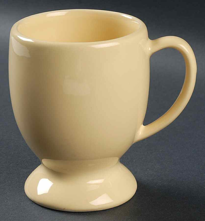 Hospitality Butter Yellow Pedestal Mug by Gail Pittman-1