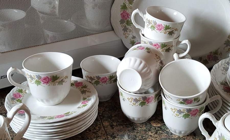 GRI340 Flat Cup & Saucer Set by Grindley-1