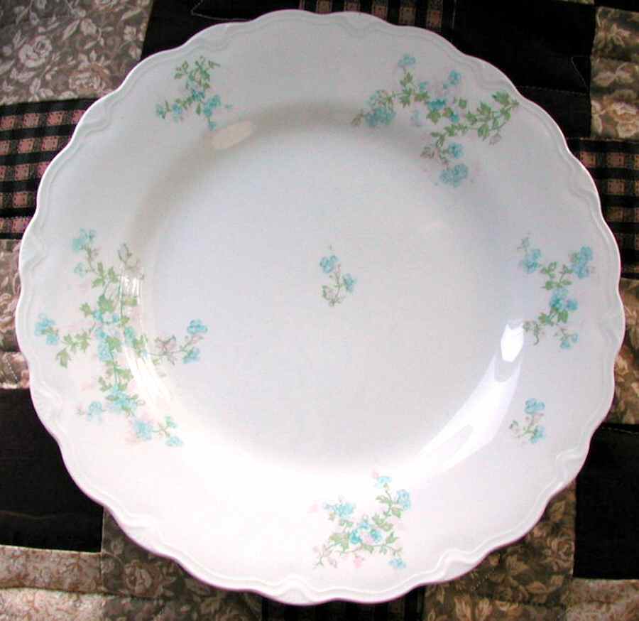 Forget Me Not Dinner Plate by Grindley-1