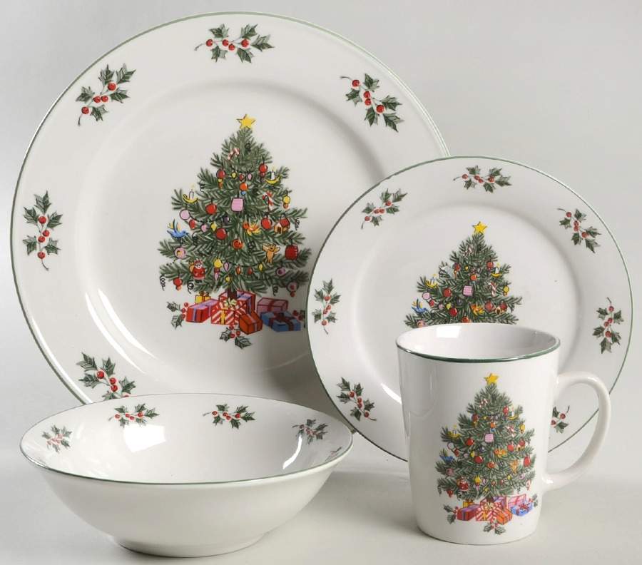 Noel Morning 4 Piece Place Setting by Gibson Designs-1