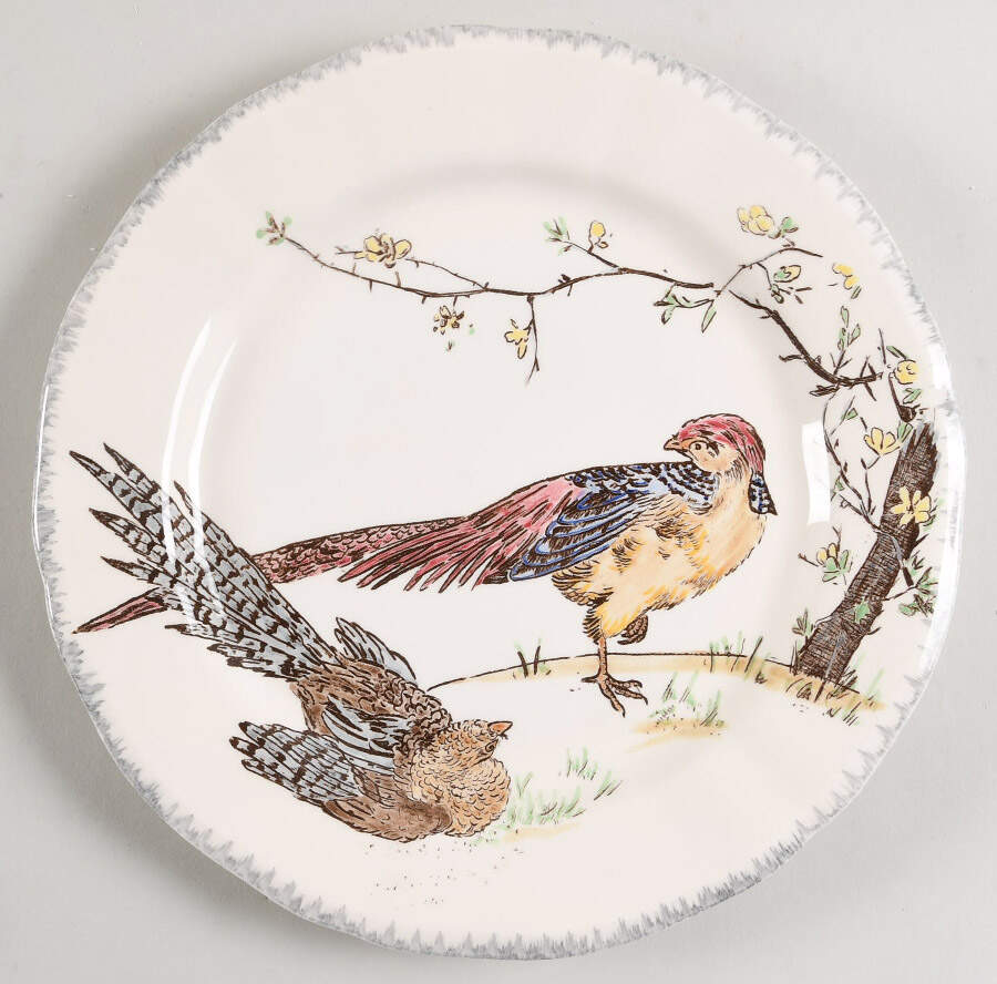 Grand Oiseaux Dinner Plate by Faiencerie De Gien-1